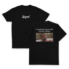 I Smoked Crack With Hunter Biden T-Shirt (Backprint)