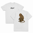 Monkey Smoking Cigarette T-Shirt (Backprint)