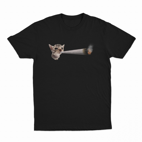Cat Smoking Joint T-Shirt