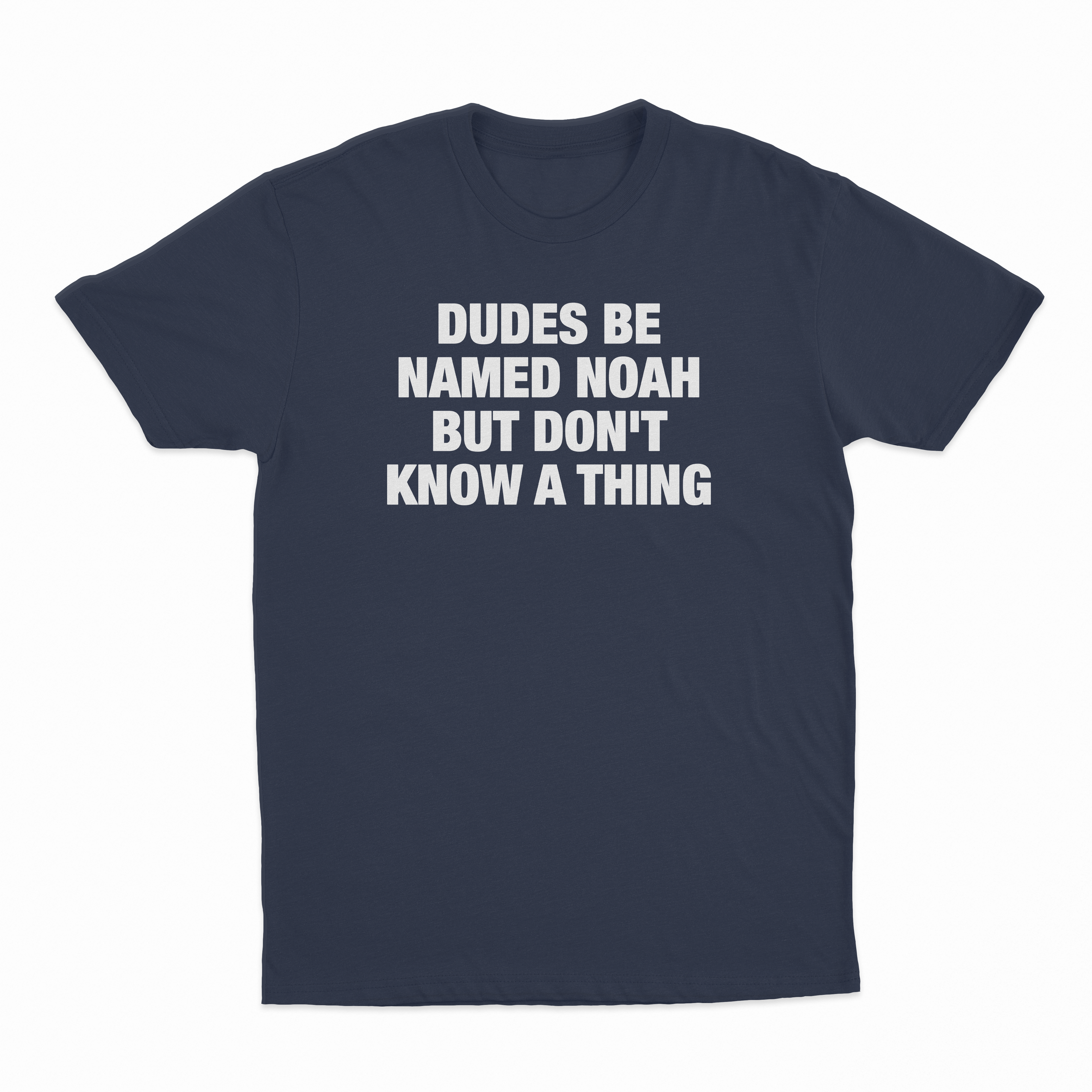 Dudes Be Named Noah But Don't Know A Thing T-Shirt