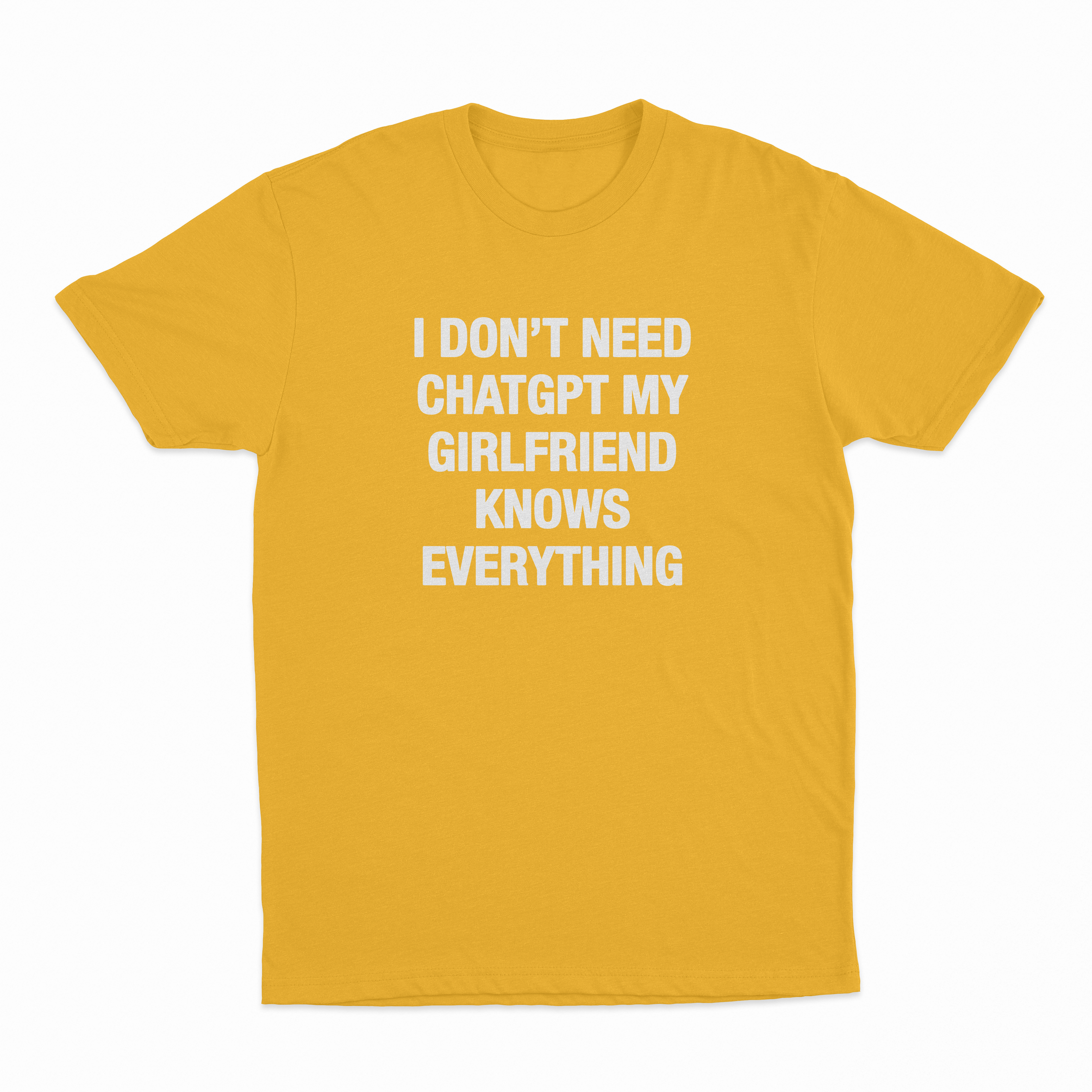 I Don't Need ChatGPT My Girlfriend Knows Everything T-Shirt
