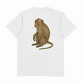 Monkey Smoking Cigarette T-Shirt (Backprint)
